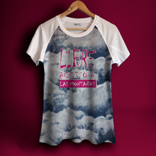 Cargar imagen en el visor de la galería, Polera Pacul Mujer Libre Acceso a Las Montañas