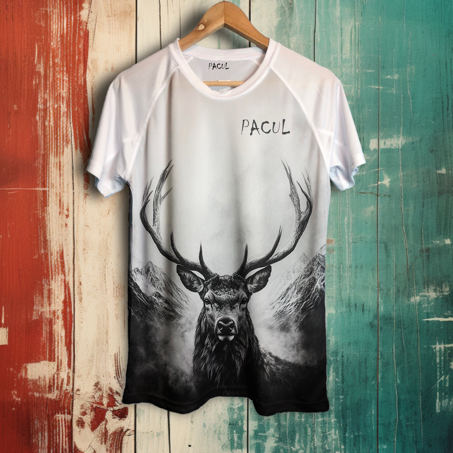Polera Pacul Hombre Ciervo BN