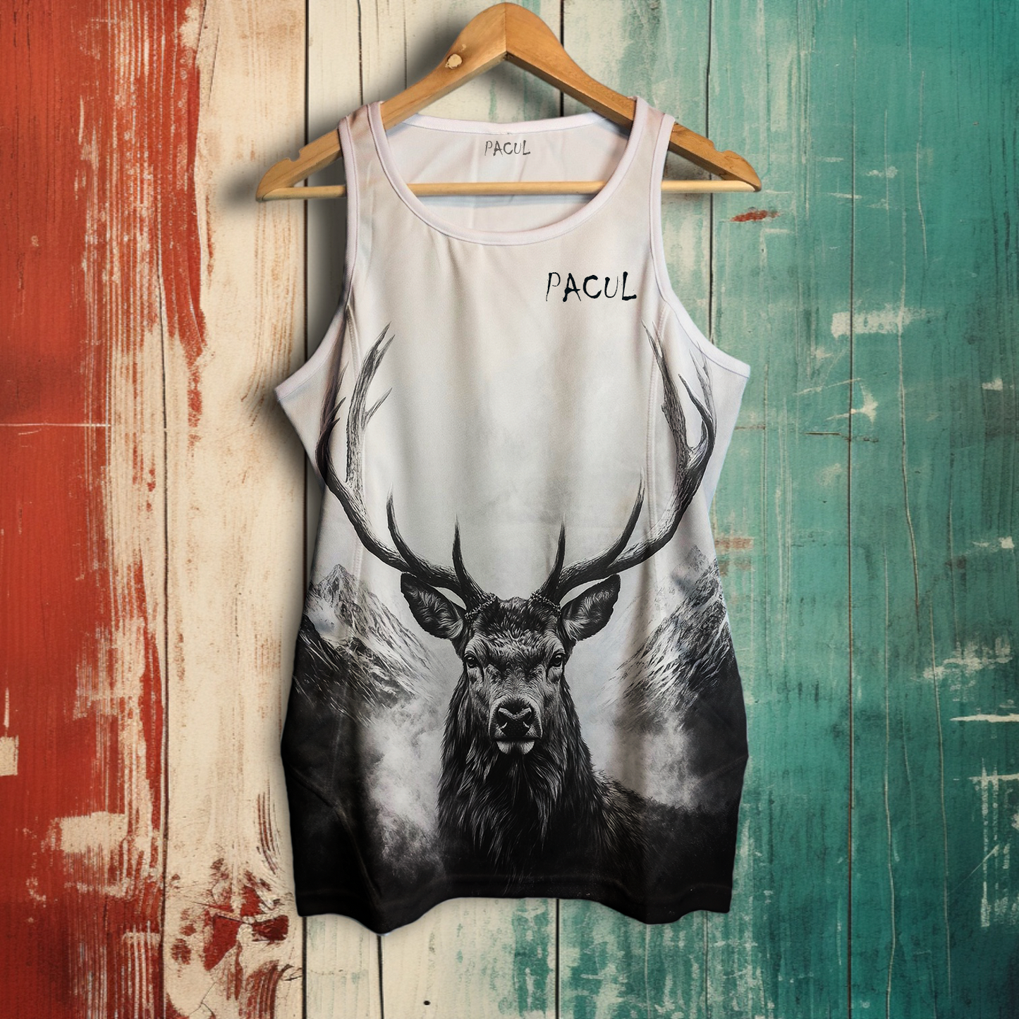 Polera Pacul Hombre Ciervo BN