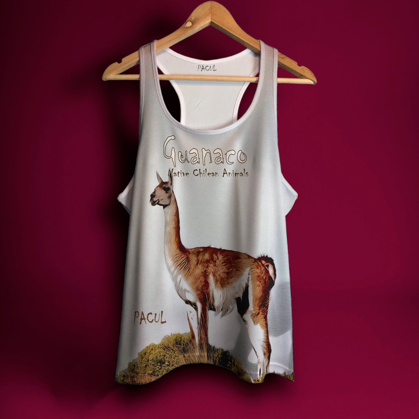 Polera Pacul Mujer Guanaco - Native Chilean Animals
