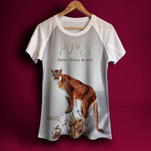 Cargar imagen en el visor de la galería, Polera Pacul Mujer Puma - Native Chilean Animals
