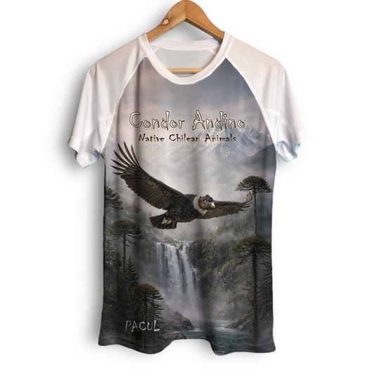 Polera Pacul Hombre Condor Andino - Native Chilean Animals