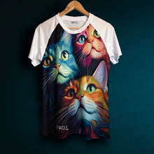 Cargar imagen en el visor de la galería, Polera Pacul Hombre Gatos
