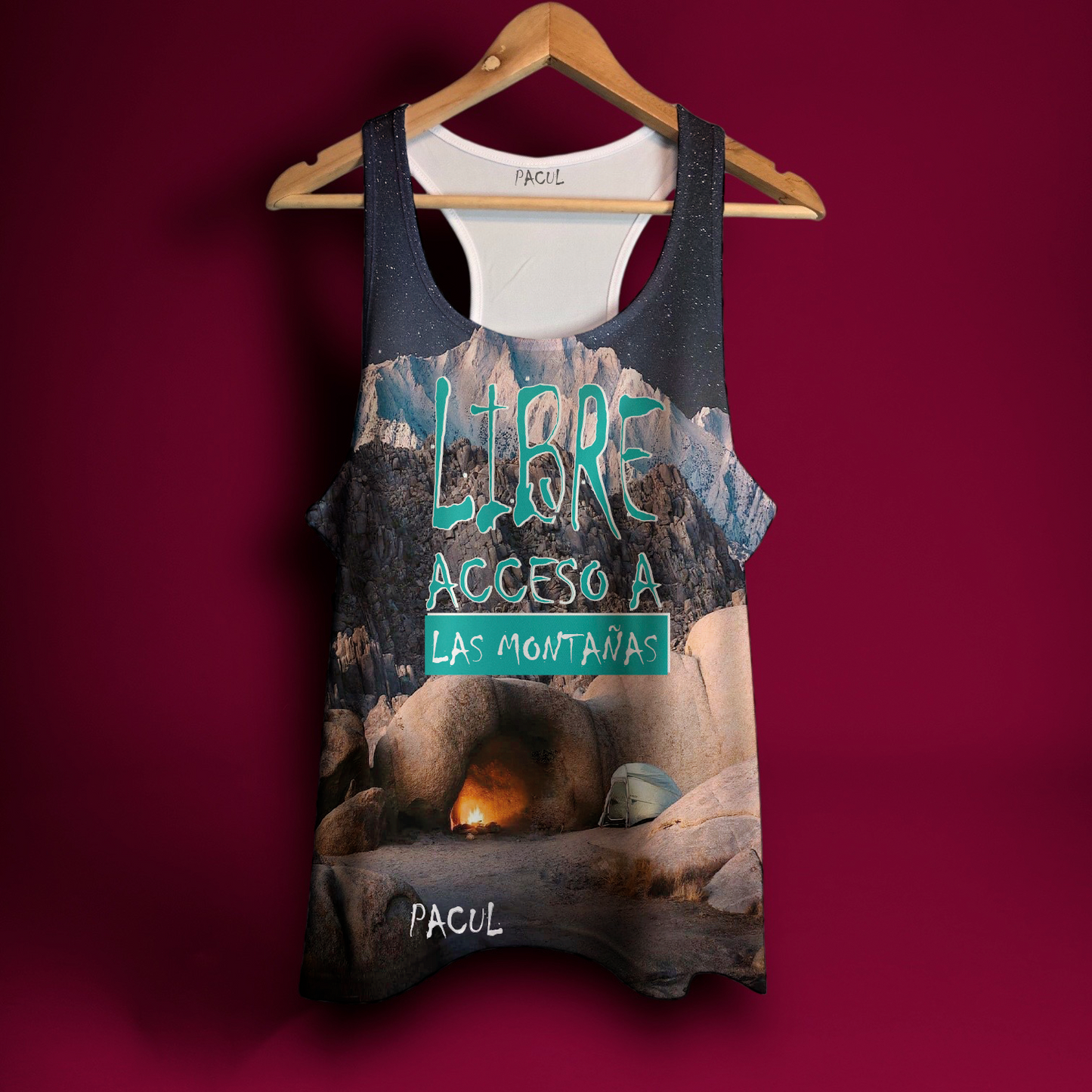 Polera Pacul Mujer Libre Acceso a Las Montañas 4