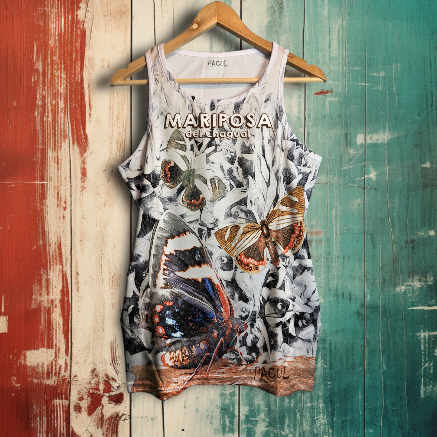 Polera Pacul Hombre Mariposa del Chagual