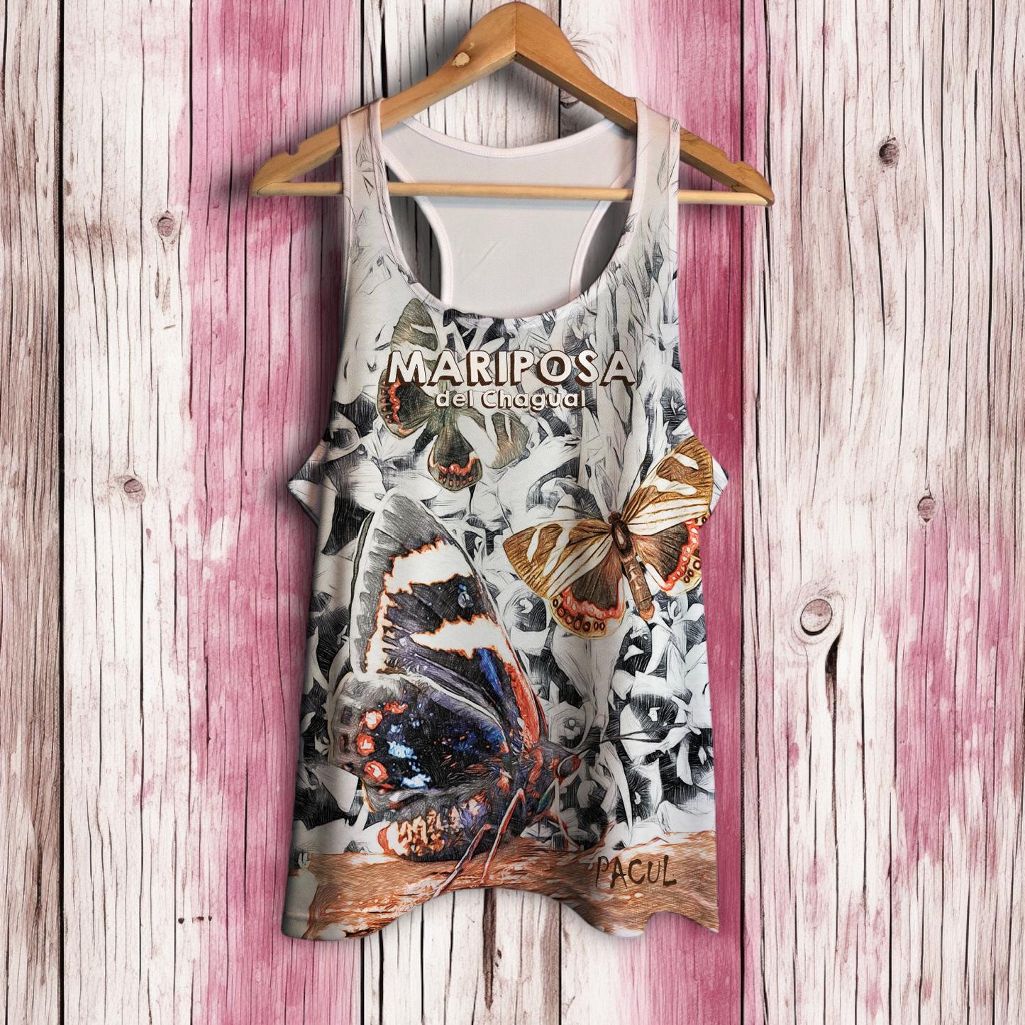 Polera Pacul Mujer Mariposa del Chagual
