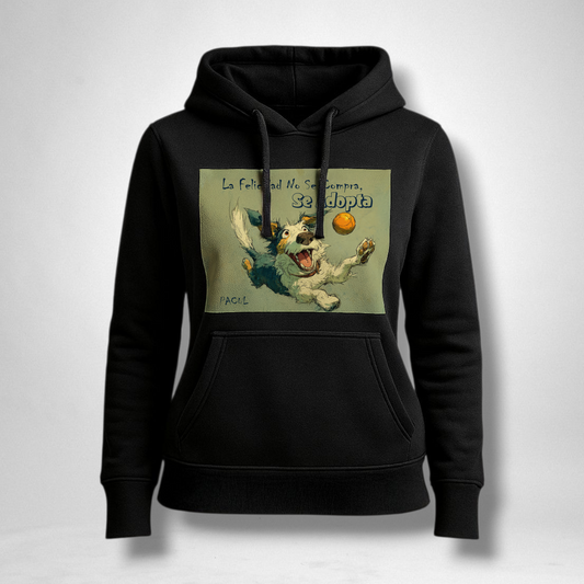 Polerón Pacul Mujer La Felicidad No Se Compra, Se Adopta