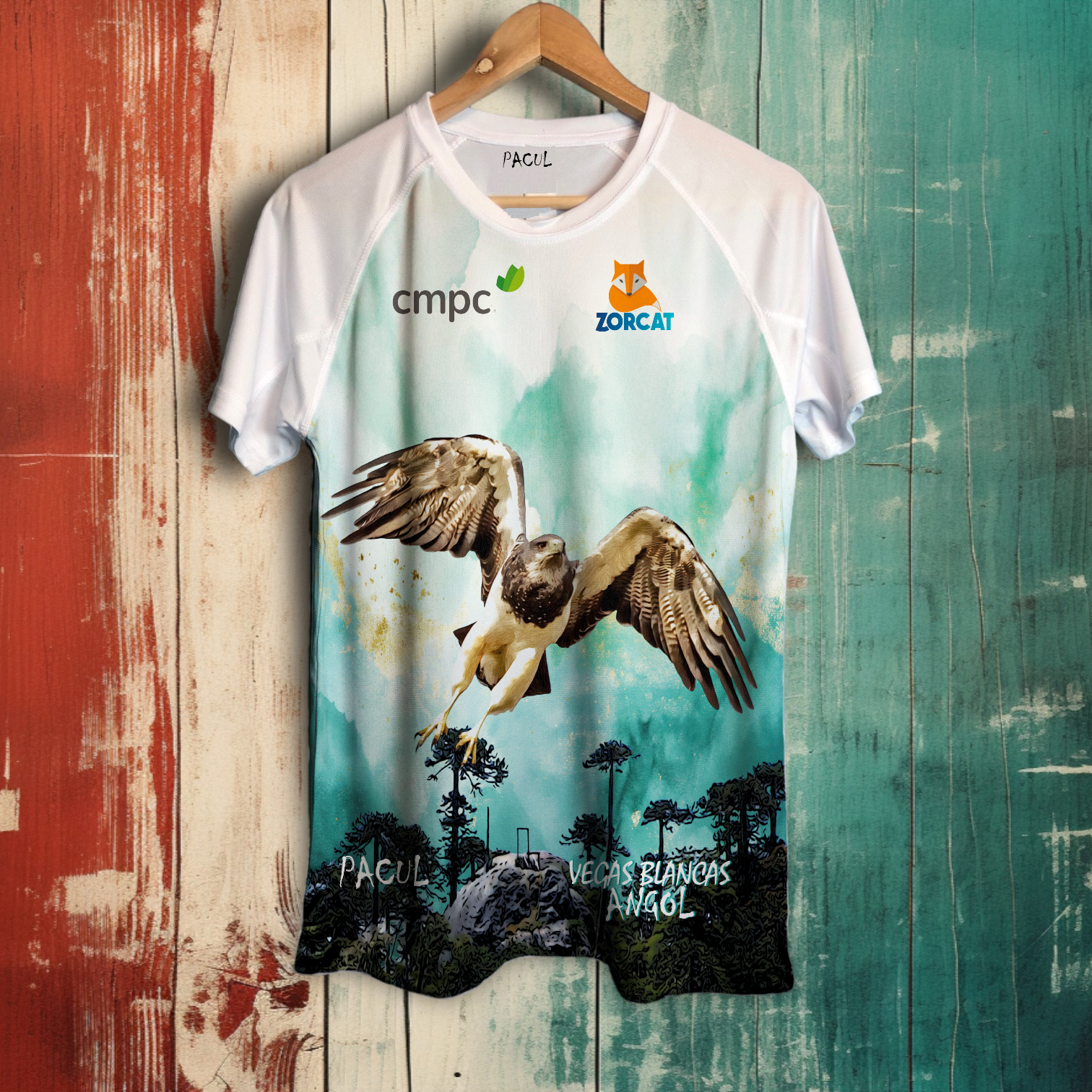 Polera Pacul Hombre Nahuelbuta Vegas Blancas 2024 – PACUL OUTDOORS