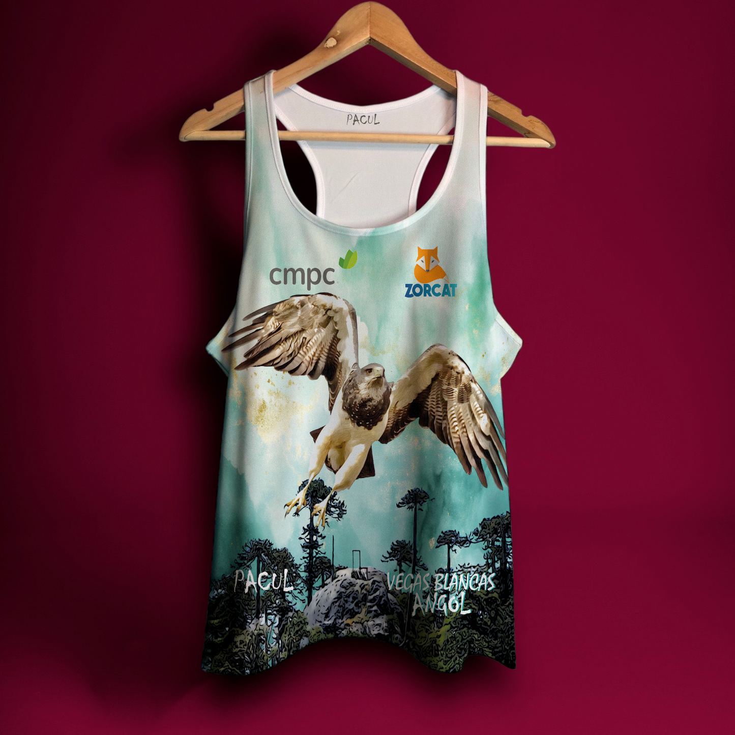 Polera Pacul Mujer Nahuelbuta Vegas Blancas 2024