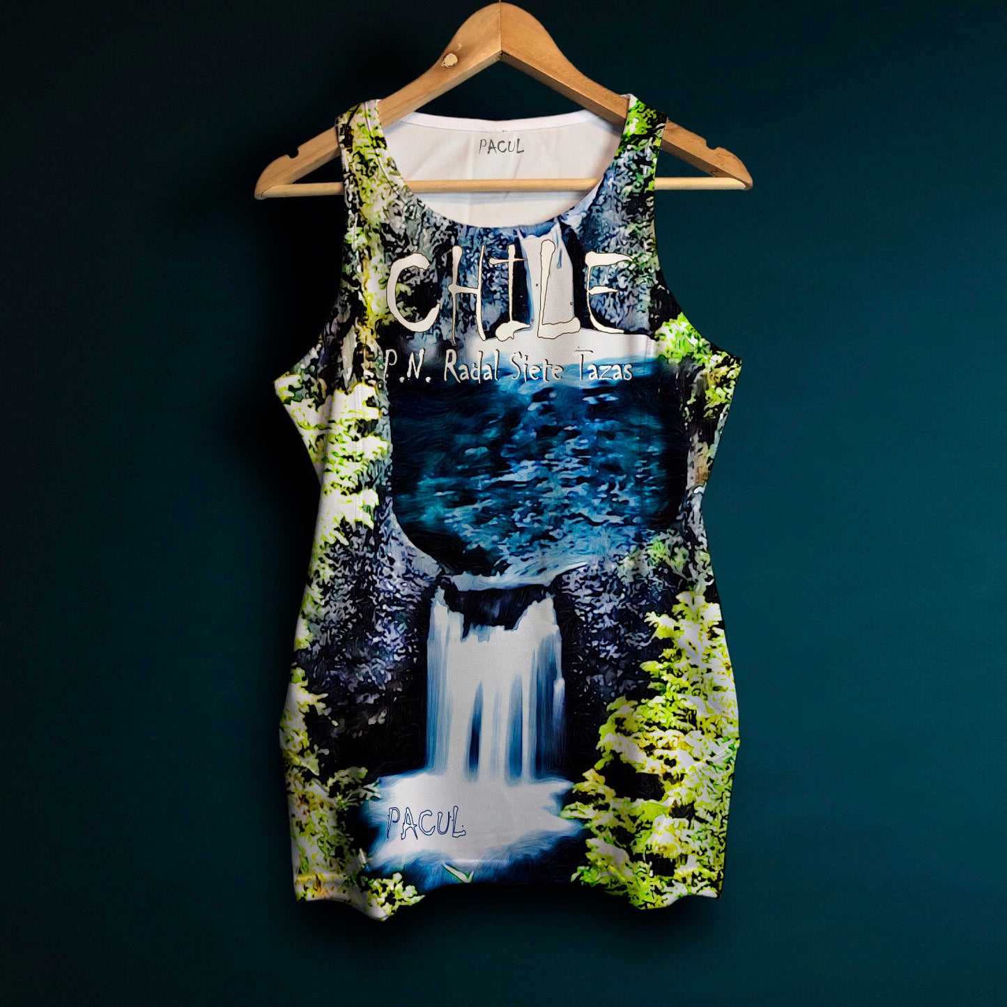 Polera Pacul Hombre Parque Nacional Radal Siete Tazas