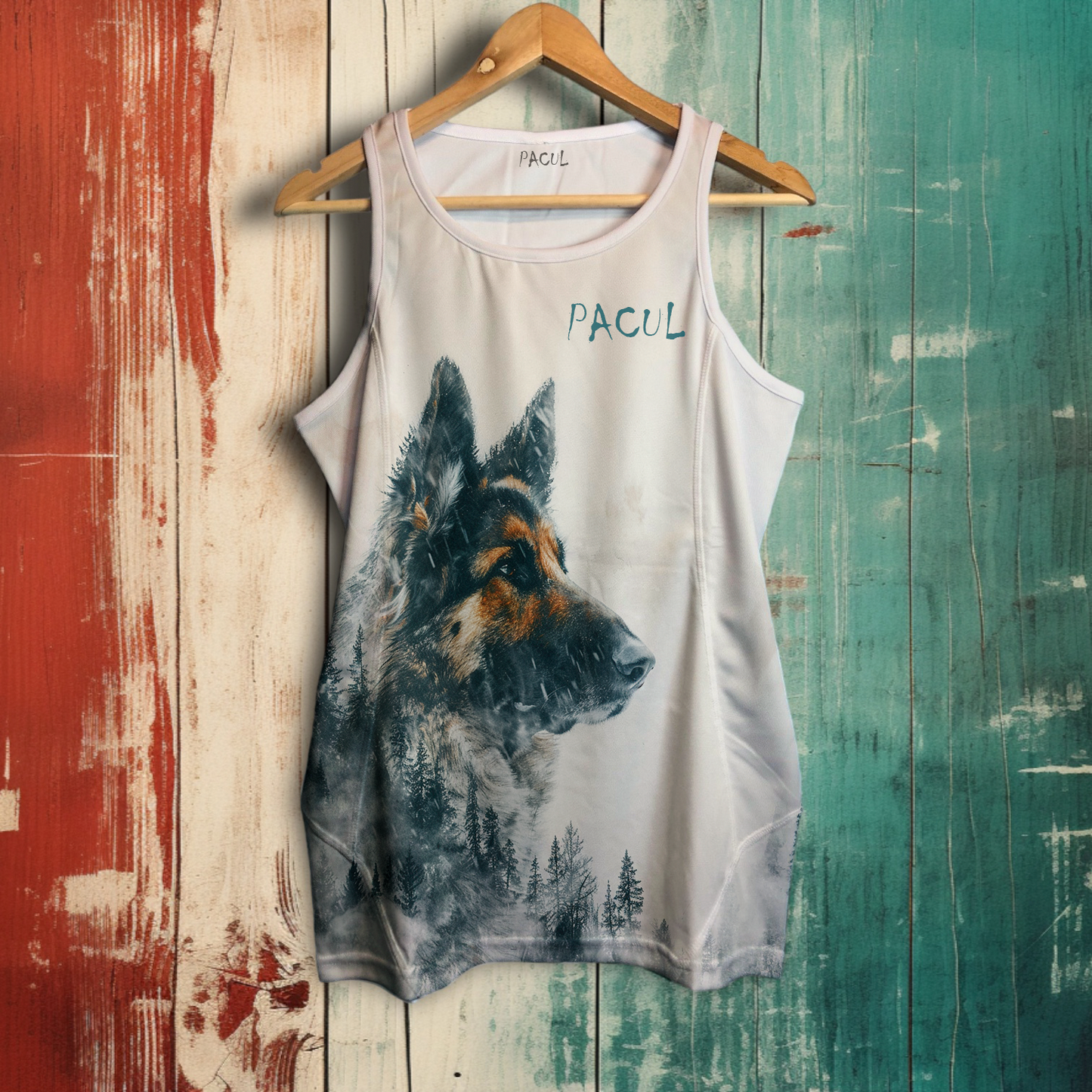 Polera Pacul Hombre Pastor Alemán