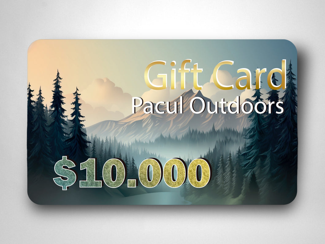 Gift Card Pacul Outdoors $10.000