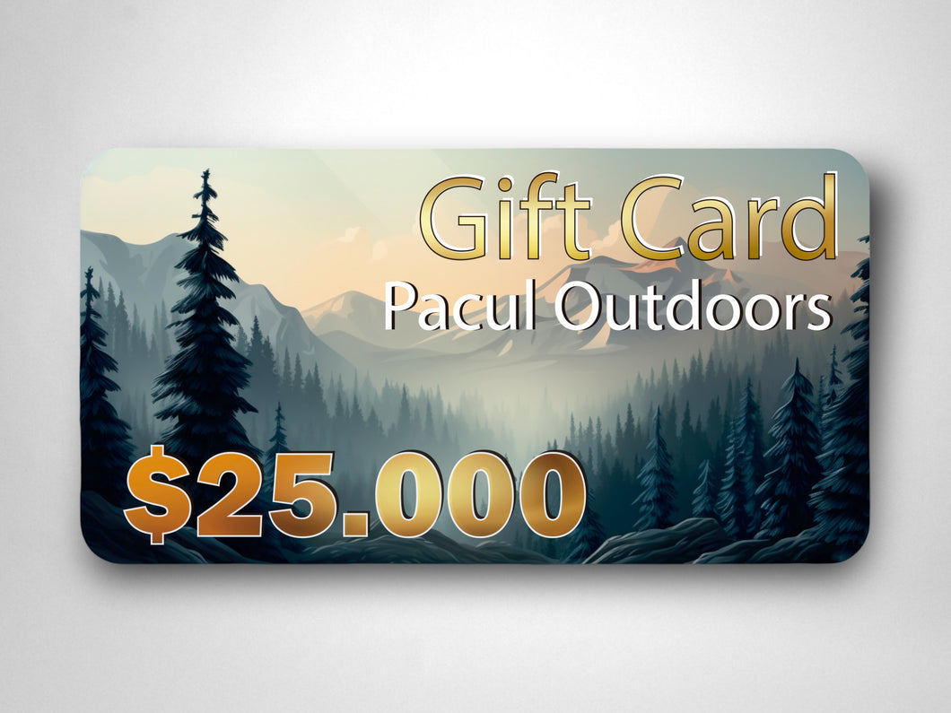 Gift Card Pacul Outdoors $25.000