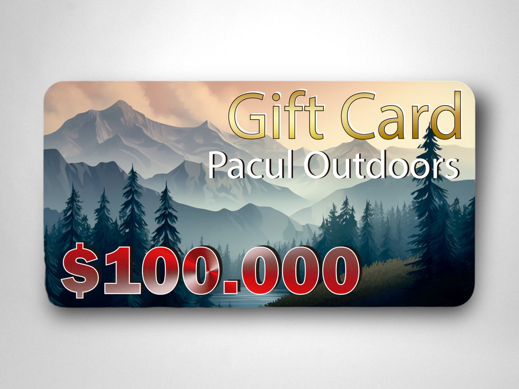 Gift Card Pacul Outdoors $100.000