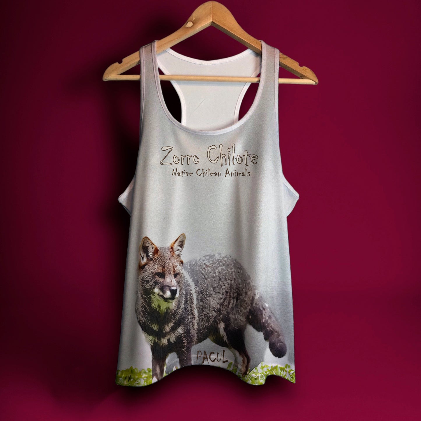 Polera Pacul Mujer Zorro Chilote - Native Chilean Animals